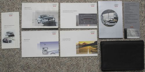 2006 audi a4 owner&#039;s manual maintenance quick reference warranty sound system