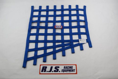 Rjs racing equipment sfi 27.1 blue loop ribbon window net 22x19x23x25