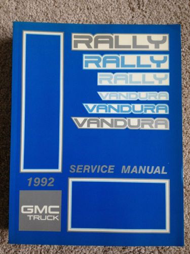 1992 gmc truck rally vandura service manual