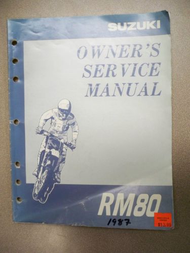 Suzuki owners service manual suzuki rm80 1997 *new*