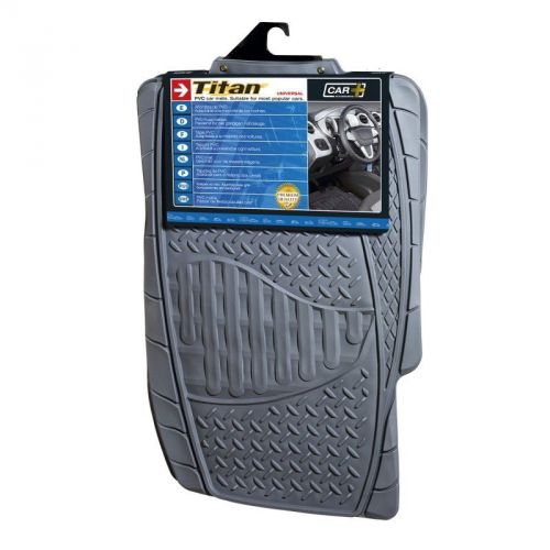 Titan, 100% pvc universal floor mats, all weather resistant.