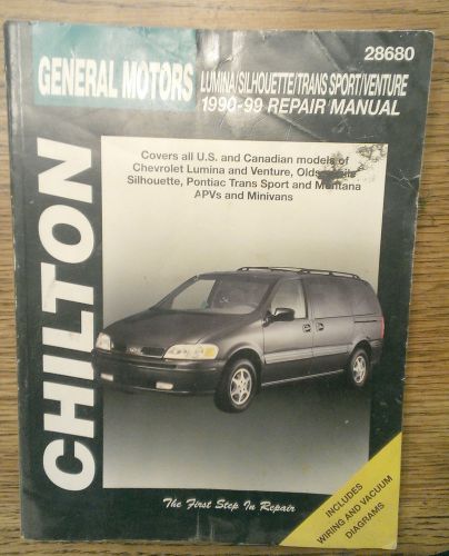 Chilton gm trans sport, lumina, venture, silhouette, apvs free shippin 1990 1999