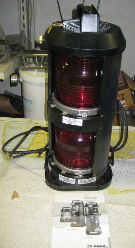 Aqua signal marine boat double tier navigation light 70d masthead red