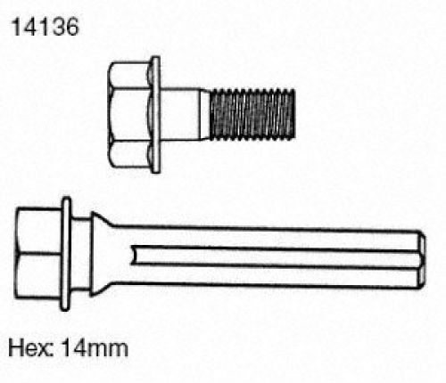 Carlson quality brake parts 14136 disc brake guide pin set