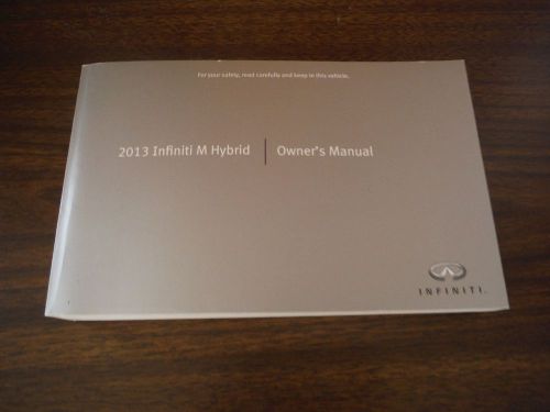 2013 infiniti m hybrid owner&#039;s manual