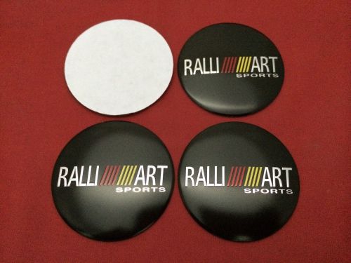 X4 ralli art sticker aluminum 56mm.(2.2&#034;) wheel center caps emblem logo decal