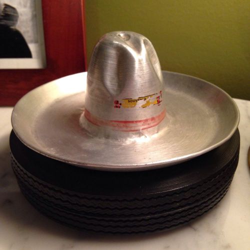 Aluminum souvenir sombrero hat ashtray shift knob hot rod 1932 ford flathead