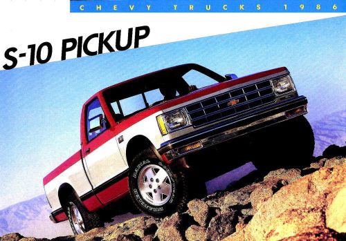 1986 chevy s-10 pickup truck brochure -s10 durango pickup-s10 tahoe pickup-4x4