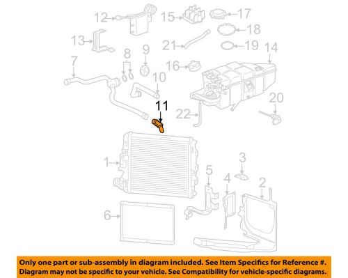 Porsche oem 07-13 911 3.8l-h6 radiator-adapter 99710656500