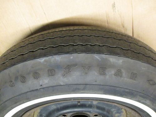 1965 1966 survivor corvette spare with jk wheel &amp; goodyear 7.75-15 non dot tire