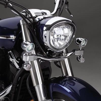 Show chrome elliptical mini lightbar kit fits suzuki vl800 volusia 2001-2004