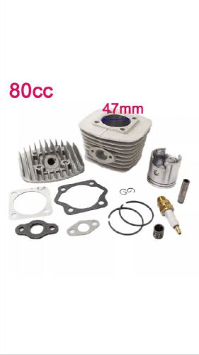 47mm 60cc 80cc gas motorized bicycle bike engine cylinder head set piston kits