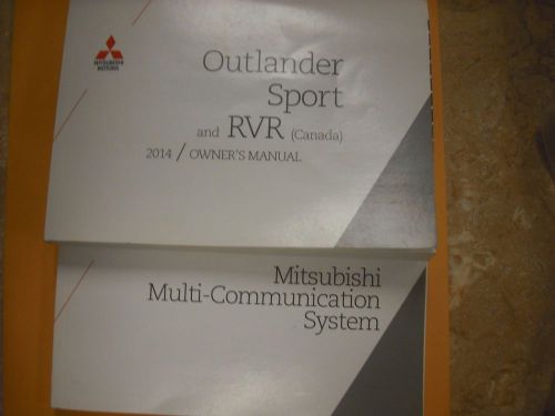 2014 mitsubishi outlander sport/ rvr (canada)  owners manual &amp; multi com sys