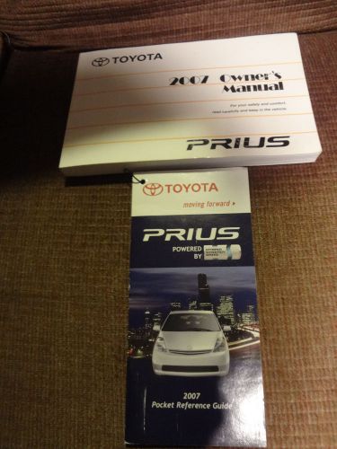 2007 toyota prius owners manual set