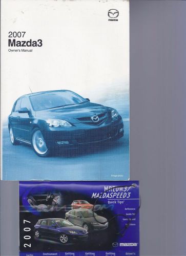 2007 mazda 3 owners manual w/case