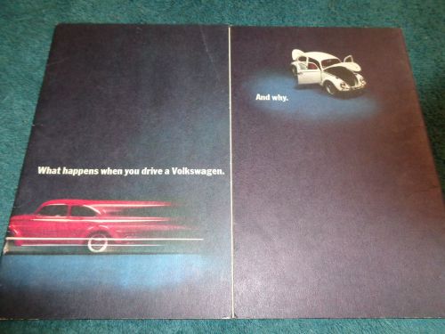 1966 volkswagen / vw bug beetle sales brochure / original dealership folder