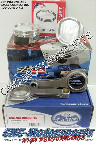 Srp pistons eagle rods combo fits nissan 1991-98 240sx ka24de 89.50mm 9.0:1