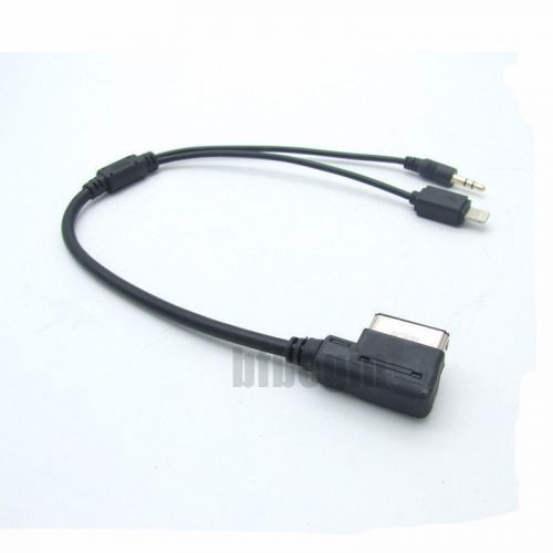 New ipod iphone 5 5s 6 aux cable charge mmi music interface for mercedes benz