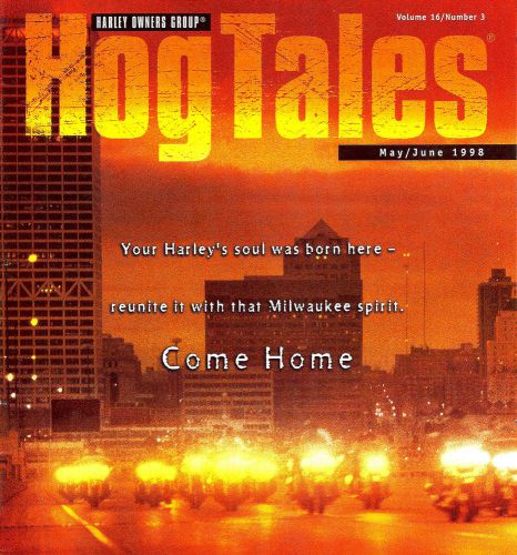 1998 may/jun harley hog tales magazine -buell lightning-thunderbolt-cyclone