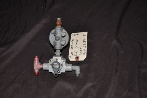 Piper seminole fuel selector / fuel valve scott p/n 23640-5 fuel bowl included