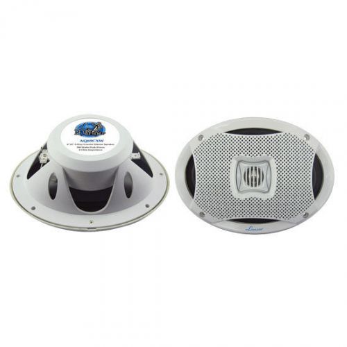 New lanzar aq69cxw pair white 500 watts 6&#039;&#039;x9&#039;&#039; 2-way marine boat speakers