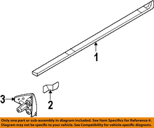 Ford oem at4z78101a04aa exterior-rocker molding