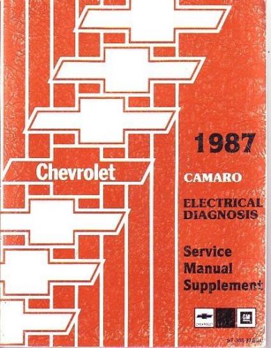 1987 chevrolet camaro electrical shop service manual