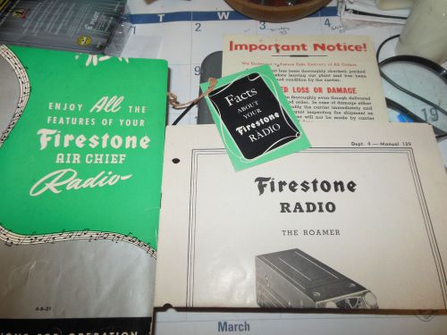 1947 operating instructions and service manual for firestone air chief 4-b-31