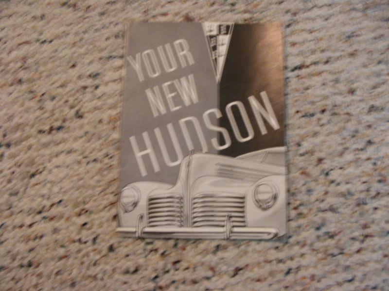 1940 hudson, owners manual