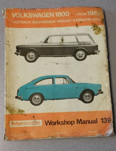 1965 volkswagen 1600 workshop manual 139 intereurope