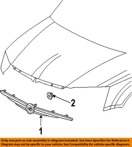 Chrysler oem 5113617aa hood-molding