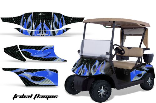 Amr racing graphic kit sticker decal ezgo gas golf cart accessories part flame u