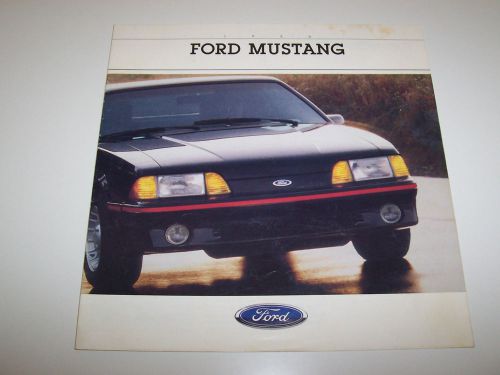 1988 ford mustang lx gt 5.0 dealer showroom brochure original