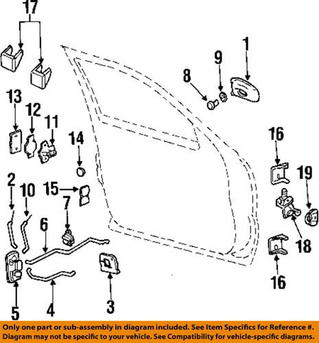 Gm oem 15110646 front door-latch