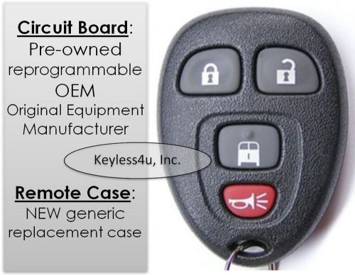 Ouc60270 chevy gmc van keyless remote control entry transmitter clicker keyfob
