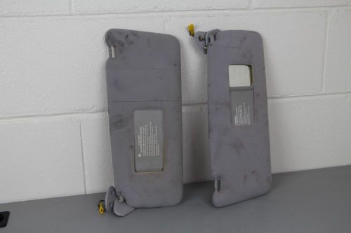 Bmw e38 525 528 740 750 sun visor set driver &amp; passenger - gray left right oem