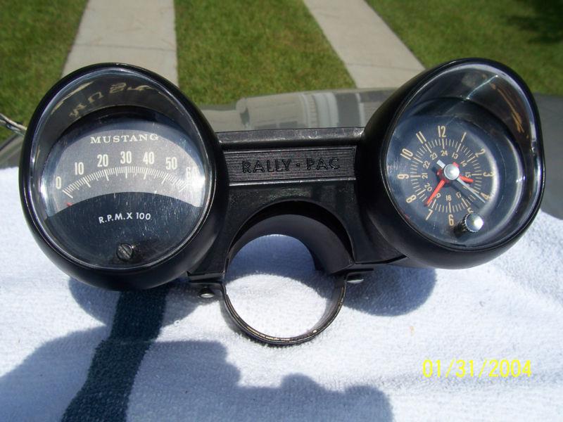 1965/66 mustang rally pack/pac gauges