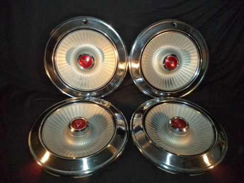 Rare vintage dodge chrysler hupcap mint set oem 60&#039;s dart monaco 14&#034; 2534889 569