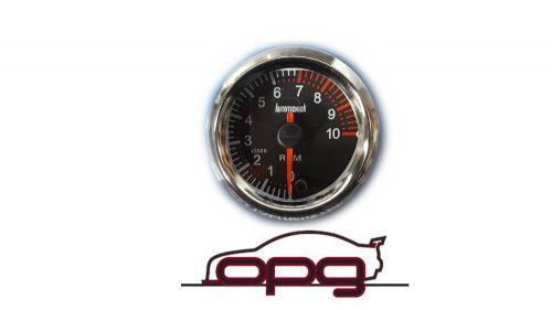 Performance tachometer tacho 52mm analog gauge black face 7 colour lighting