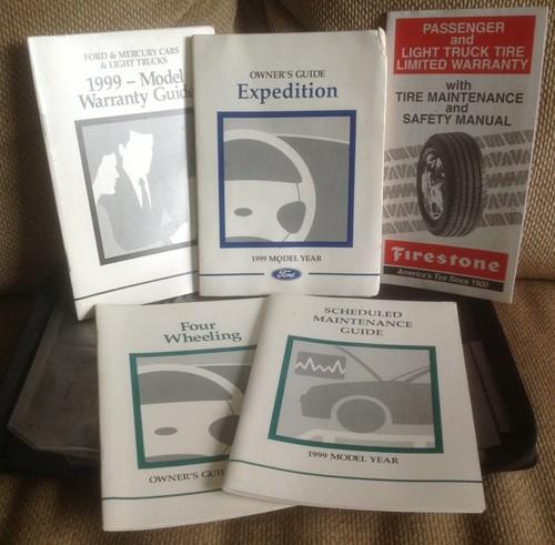 1999 ford expedition owners manual and pouch. 