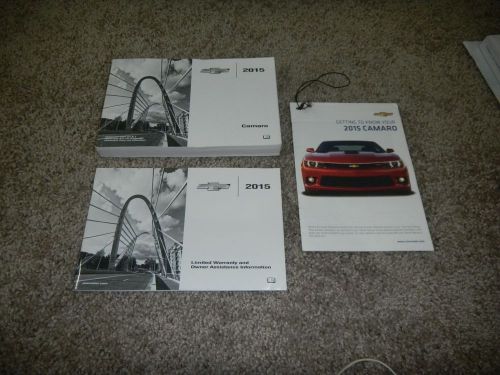 2015 chevy camaro owners manual set with free shipping