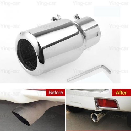 1pcs silver exhaust muffler tail pipe tip tailpipe for toyota land cruiser prado