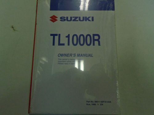 1999 suzuki tl1000r owners operators owner manual brand new