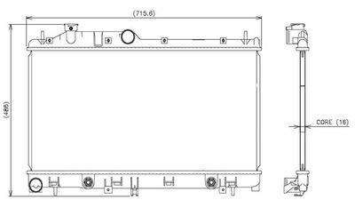 Denso 221-3604 radiator