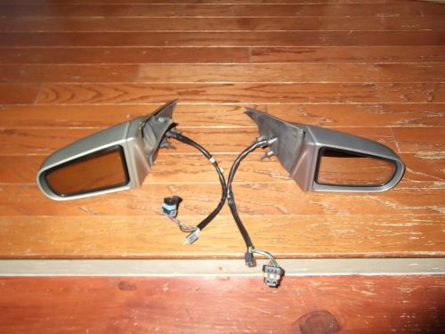 94-99 cadillac deville left and right outside power rear view door mirrors tan