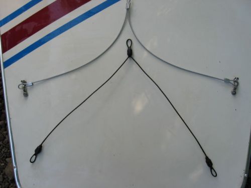 New sunfish sailboat std. bridle cable w/3 loops