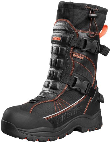 Castle x racewear barrier 2 mens snowmobile boot orange