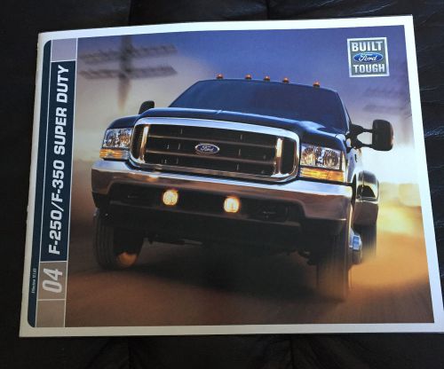 2004 ford f-250 f-350 super duty truck 28-page original sales brochure f-series