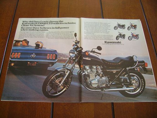 1980 kawasaki kz1000 ltd ***original vintage ad***