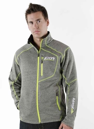 Fxr mens elevation sweater zip up jacket sweatshirt-char mix -s-m- 2xl - new